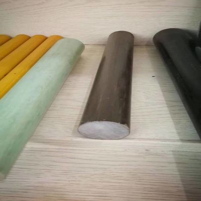 Diametro 38 mm barra rotonda in FRP di colore marrone realizzata in vetro roving E e resina Iso per isolamento elettrico
